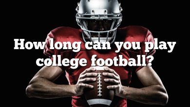 How long can you play college football?