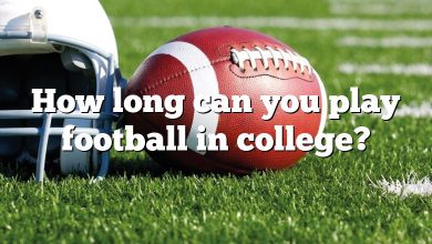 How long can you play football in college?