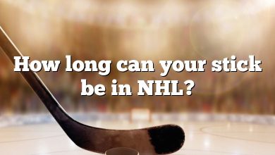 How long can your stick be in NHL?