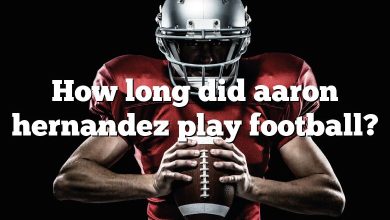 How long did aaron hernandez play football?