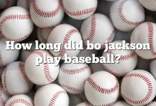 How long did bo jackson play baseball?