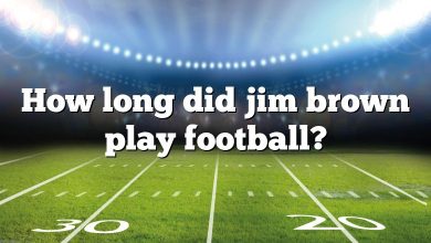 How long did jim brown play football?