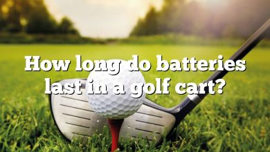 How long do batteries last in a golf cart?