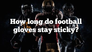 How long do football gloves stay sticky?