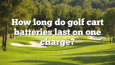 How long do golf cart batteries last on one charge?