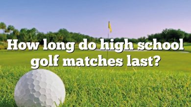 How long do high school golf matches last?