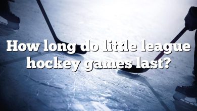How long do little league hockey games last?