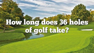 How long does 36 holes of golf take?