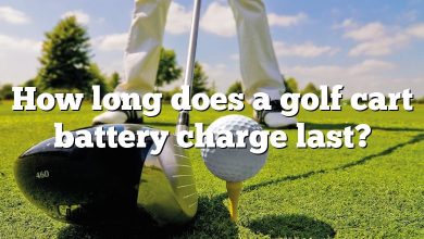 How long does a golf cart battery charge last?