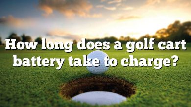 How long does a golf cart battery take to charge?