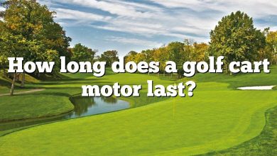 How long does a golf cart motor last?