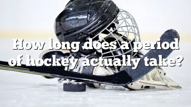 How long does a period of hockey actually take?