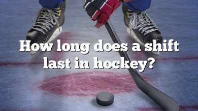 How long does a shift last in hockey?