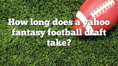 How long does a yahoo fantasy football draft take?
