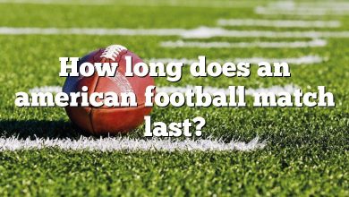 How long does an american football match last?