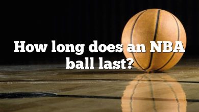 How long does an NBA ball last?