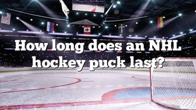 How long does an NHL hockey puck last?