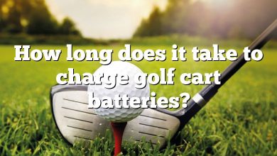 How long does it take to charge golf cart batteries?