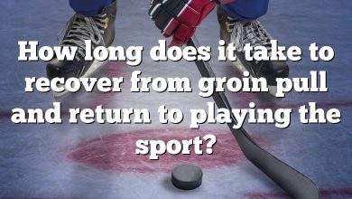 How long does it take to recover from groin pull and return to playing the sport?