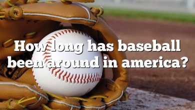 How long has baseball been around in america?