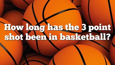 How long has the 3 point shot been in basketball?