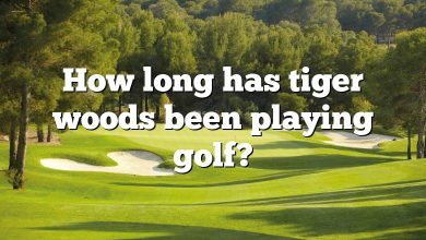 How long has tiger woods been playing golf?