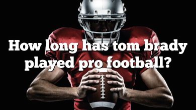 How long has tom brady played pro football?