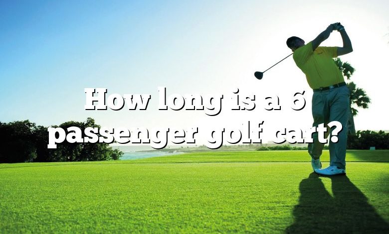 How long is a 6 passenger golf cart?