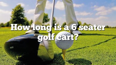 How long is a 6 seater golf cart?