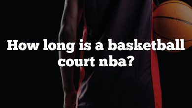 How long is a basketball court nba?