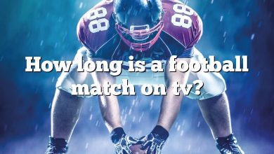 How long is a football match on tv?