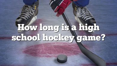 How long is a high school hockey game?