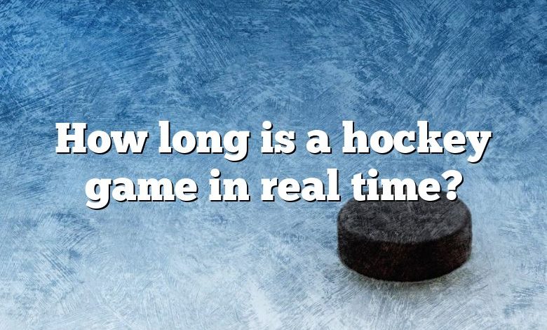 How long is a hockey game in real time?