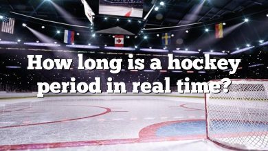 How long is a hockey period in real time?