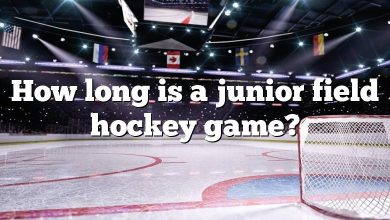 How long is a junior field hockey game?