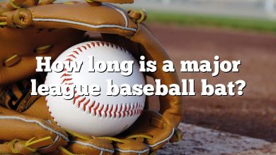 How long is a major league baseball bat?