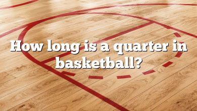 How long is a quarter in basketball?