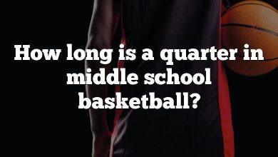 How long is a quarter in middle school basketball?