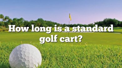 How long is a standard golf cart?