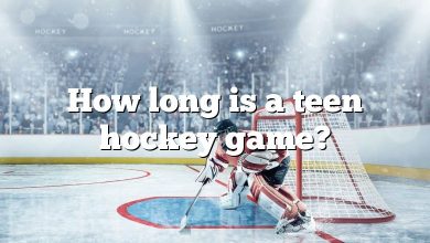 How long is a teen hockey game?