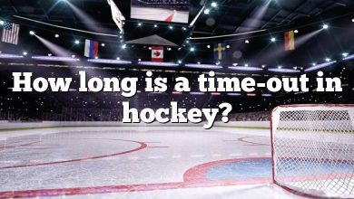 How long is a time-out in hockey?