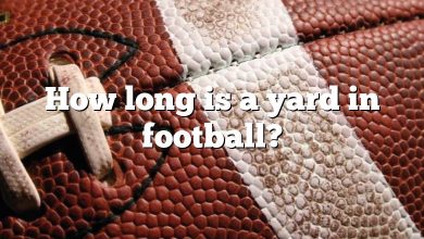 How long is a yard in football?