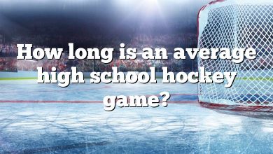 How long is an average high school hockey game?