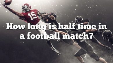 How long is half time in a football match?