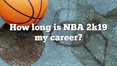 How long is NBA 2k19 my career?