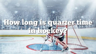 How long is quarter time in hockey?