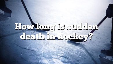 How long is sudden death in hockey?