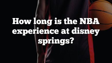 How long is the NBA experience at disney springs?