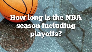 How long is the NBA season including playoffs?