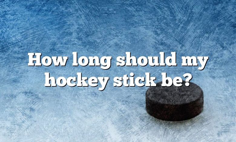 How long should my hockey stick be?